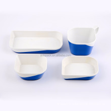 Durable blue plastic ABS non toxic china dinnerware for aircraft